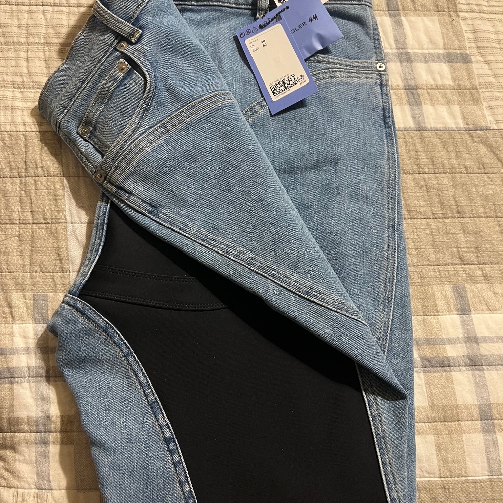 Mugler X H&M Spiral Panel Jeans